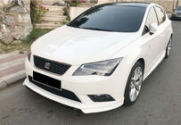 Seat Leon 2013–2020 DPT V-1 sprednji lip spojler (2013-2016, za lakiranje) fotografija 3