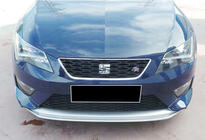 Seat Leon 2013–2020 Sprednji lip spojler odbijača DPT V-2 (2013-2016, sijajno črna) fotografija 3