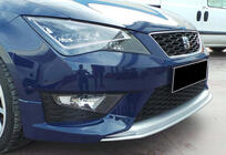 Seat Leon 2013–2020 Sprednji lip spojler odbijača DPT V-2 (2013-2016, sijajno črna) fotografija 4