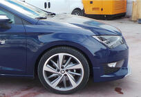 Seat Leon 2013–2020 Sprednji lip spojler odbijača DPT V-2 (2013-2016, sijajno črna) fotografija 5