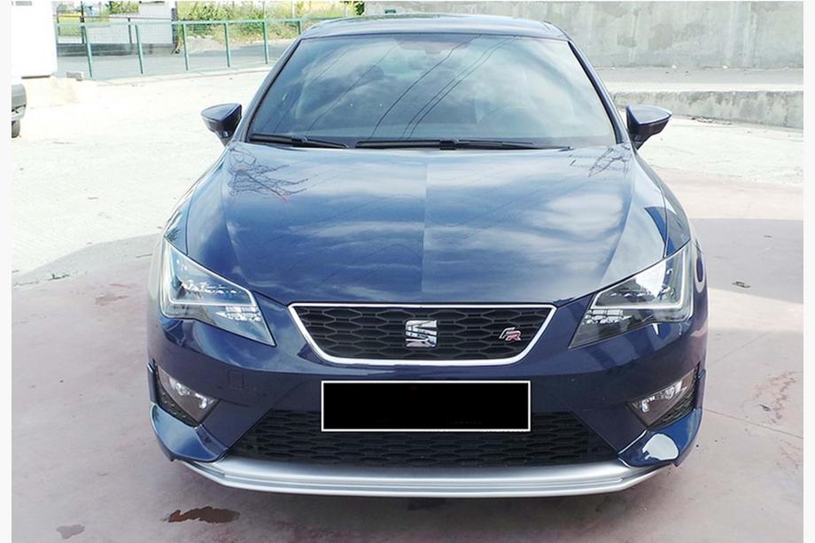 Seat Leon 2013–2020 Sprednji lip spojler odbijača DPT V-2 (2013-2016, sijajno črna) Image