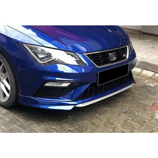 Sprednji lip spojler DPT V-1 (2017-2020, črn visok sijaj) Seat Leon 2013–2020 fotografija 1