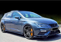 Seat Leon 2013–2020 Sprednji lip spojler DPT V-3 (2017-2020, sijajno črna) fotografija 5
