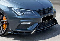 Seat Leon 2013–2020 Sprednji lip spojler DPT V-3 (2017-2020, sijajno črna) fotografija 4