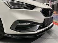 Seat Leon 2020– Sprednji lip spojler DPT V-2 (visoki sijaj črna) fotografija 1