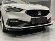 Seat Leon 2020– Sprednji lip spojler DPT V-2 (visoki sijaj črna) fotografija 4