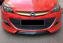Opel Astra J 2009–2015 Sprednji lip spojler DPT V-1 (črna sijaj) fotografija 1