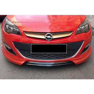 Sprednji lip spojler DPT V-1 (črna sijaj) Opel Astra J 2009–2015 fotografija 1