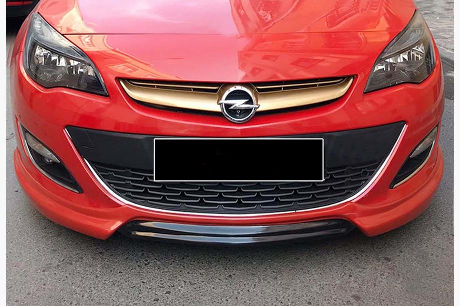Opel Astra J 2009–2015 Sprednji lip spojler DPT V-1 (črna sijaj) Image