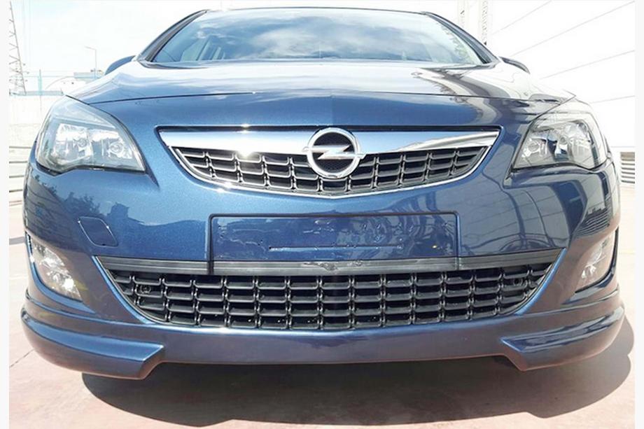 Opel Astra J 2009–2015 Sprednji lip spojler odbijača DPT V-2 (za barvanje) Fotografija 2