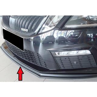 Sprednji lip spojler odbijača DPT V-2 (2017-2019 RS, črna visok sijaj) Skoda Octavia III A7 2013–2019 fotografija 1