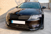 Skoda Octavia III A7 2013–2019 Sprednji lip spojler DPT V-1 (2013-2017, za lakiranje) fotografija 2