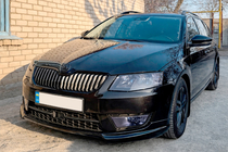 Skoda Octavia III A7 2013–2019 Sprednji lip spojler DPT V-1 (2013-2017, za lakiranje) fotografija 1
