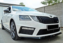 Skoda Octavia III A7 2013–2019 Sprednji lip spojler DPT V-3 (2013-2017 RS, sijajno črna) fotografija 5