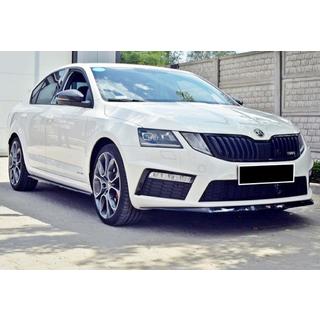 Sprednji lip spojler DPT V-3 (2013-2017 RS, sijajno črna) Skoda Octavia III A7 2013–2019 fotografija 2