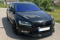 Skoda Superb 2015–2024 DPT V-2 sprednja lipa (2015-2020, črna visok sijaj) fotografija 13