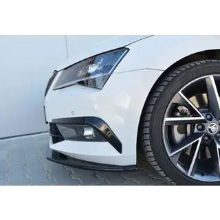 Sprednji lip spojler za odbijač DPT V-4 (2015-2020, sijajno črna) Skoda Superb 2015–2024 fotografija 3