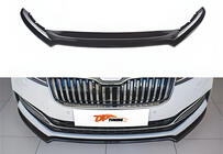 Skoda Superb 2015–2024 Sprednji lip spojler DPT V-4 (2021-, sijajno črna) fotografija 1