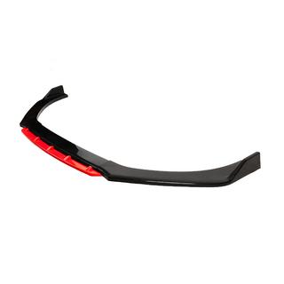 Univerzalni sprednji lip spojler odbijača DPT Red V-2 (ABS, sijajno črna) fotografija 3