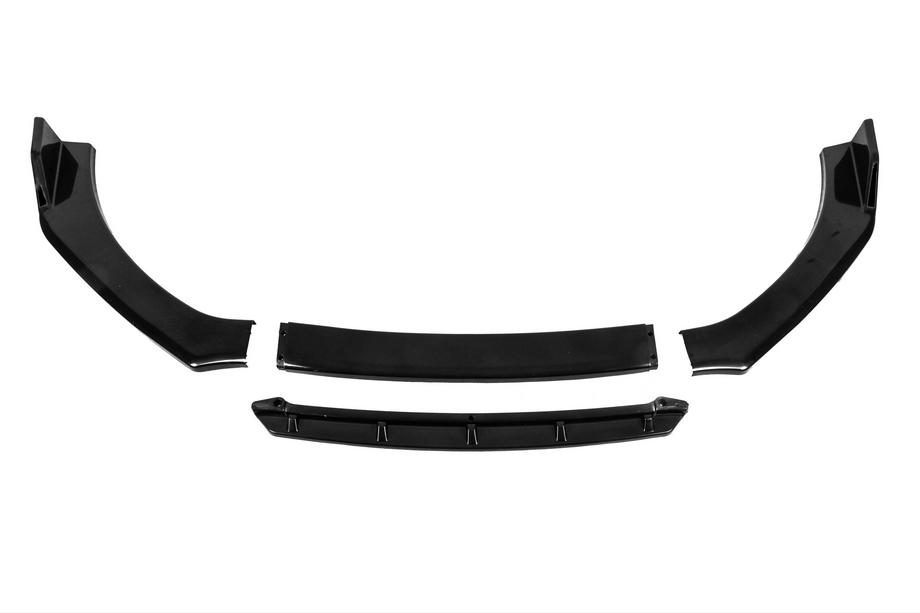 Univerzalni sprednji lip spojler DPT Black V-2 (ABS, sijaj črna) Fotografija 4