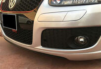 Volkswagen Golf 5 2003–2009 Sprednji lip spojler DPT V-1 (za GTI, sijajno črna) fotografija 2