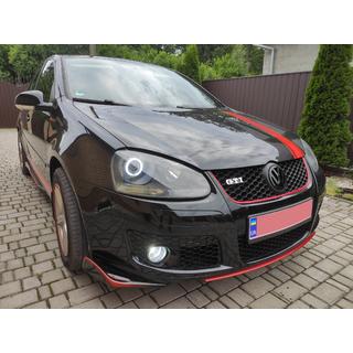 Sprednji lip DPT V-2 (za GTI, črn visok sijaj) Volkswagen Golf 5 2003–2009 fotografija 4