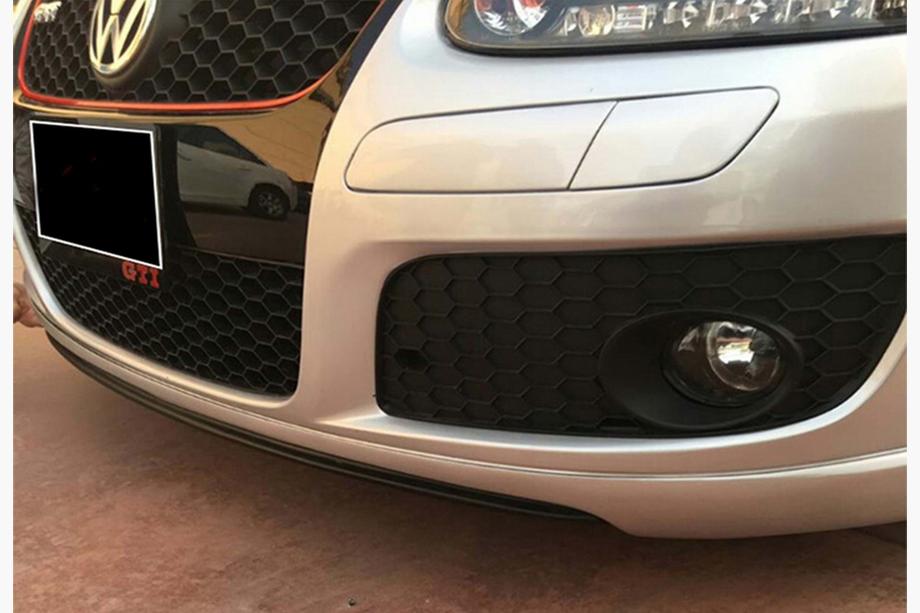 Volkswagen Golf 5 2003–2009 Sprednji lip DPT V-2 (za GTI, črn visok sijaj) Fotografija 2