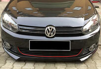Volkswagen Golf 6 2008–2014 Sprednji lip spojler DPT V-2 (za barvanje) fotografija 1