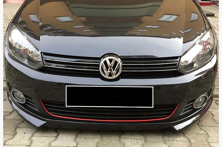 Volkswagen Golf 6 2008–2014 Sprednji lip spojler DPT V-2 (za barvanje) Image