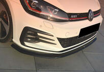 Volkswagen Golf 7/E-Golf 2012–2020 Sprednji lip spojler DPT V-2 (za GTI, 2017-2019, sijajno črna) fotografija 3