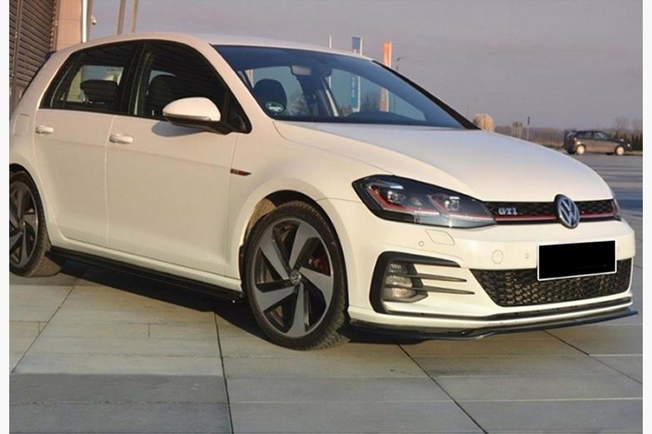 Volkswagen Golf 7/E-Golf 2012–2020 Sprednji lip spojler DPT V-2 (za GTI, 2017-2019, sijajno črna) Fotografija 2