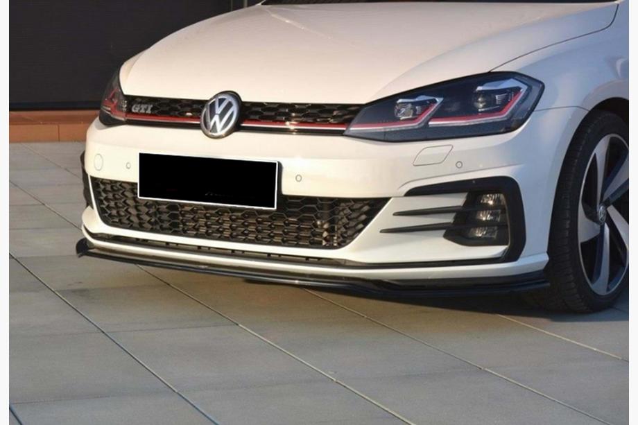 Volkswagen Golf 7/E-Golf 2012–2020 Sprednji lip spojler DPT V-2 (za GTI, 2017-2019, sijajno črna) Image