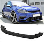 Volkswagen Golf 7/E-Golf 2012–2020 Sprednji lip spojler DPT V-4 (za R / R-Line HB, 2017-2019, črni sijaj) fotografija 1