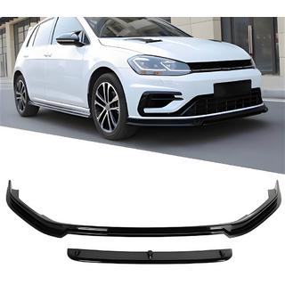 Sprednji lip spojler DPT V-5 (za R / R-Line HB, 2017-2019, sijajno črna) Volkswagen Golf 7/E-Golf 2012–2020