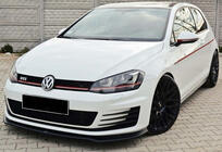 Volkswagen Golf 7/E-Golf 2012–2020 Sprednji lip spojler DPT V-2 (za GTI, 2012-2017, črna visok sijaj) fotografija 2
