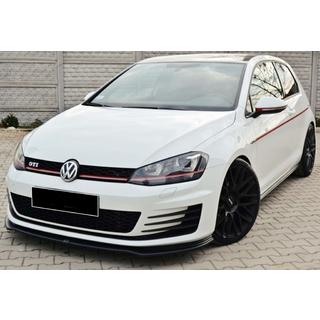 Sprednji lip spojler DPT V-2 (za GTI, 2012-2017, črna visok sijaj) Volkswagen Golf 7/E-Golf 2012–2020 fotografija 2