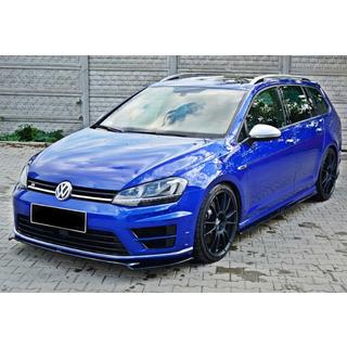 Sprednji lip spojler DPT V-2 (za R / R-Line HB, 2012-2017, črna visok sijaj) Volkswagen Golf 7/E-Golf 2012–2020 fotografija 1