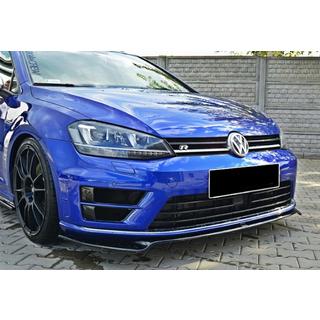 Sprednji lip spojler DPT V-2 (za R / R-Line HB, 2012-2017, črna visok sijaj) Volkswagen Golf 7/E-Golf 2012–2020 fotografija 2