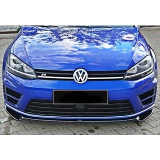 Sprednji lip spojler DPT V-2 (za R / R-Line HB, 2012-2017, črna visok sijaj) Volkswagen Golf 7/E-Golf 2012–2020 fotografija 3