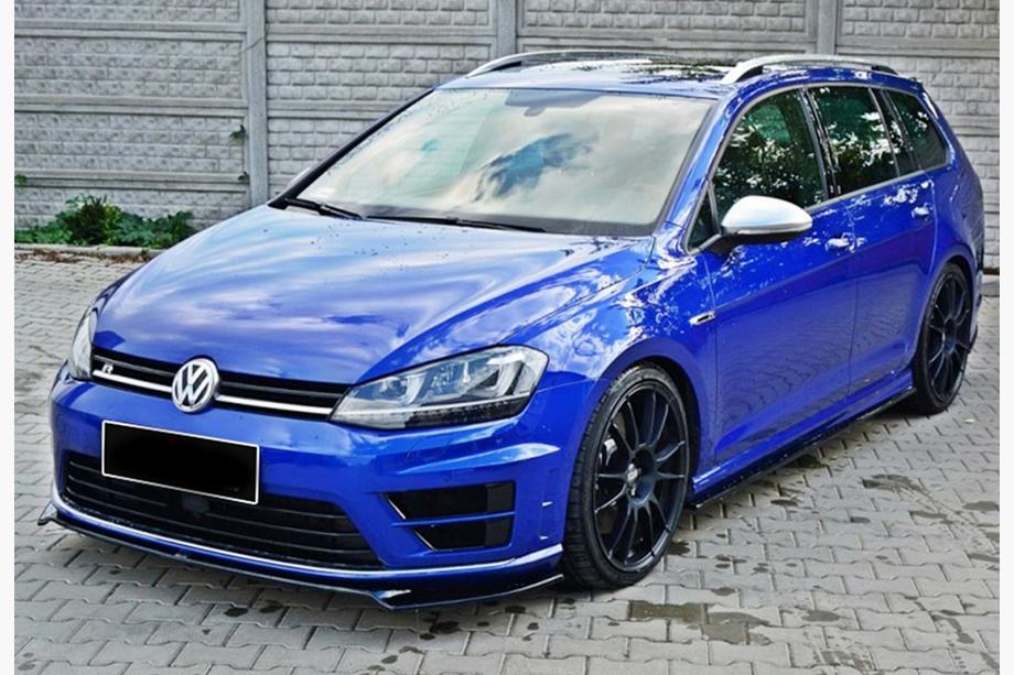 Volkswagen Golf 7/E-Golf 2012–2020 Sprednji lip spojler DPT V-2 (za R / R-Line HB, 2012-2017, črna visok sijaj) Image