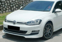 Volkswagen Golf 7/E-Golf 2012–2020 Sprednji lip spojler DPT V-5 (za serijski odbijač, 2012-2017, sijajno črna) fotografija 1