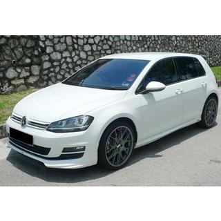 Sprednji lip spojler DPT V-5 (za serijski odbijač, 2012-2017, sijajno črna) Volkswagen Golf 7/E-Golf 2012–2020 fotografija 2
