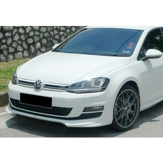 Sprednji lip spojler DPT V-5 (za serijski odbijač, 2012-2017, sijajno črna) Volkswagen Golf 7/E-Golf 2012–2020 fotografija 1