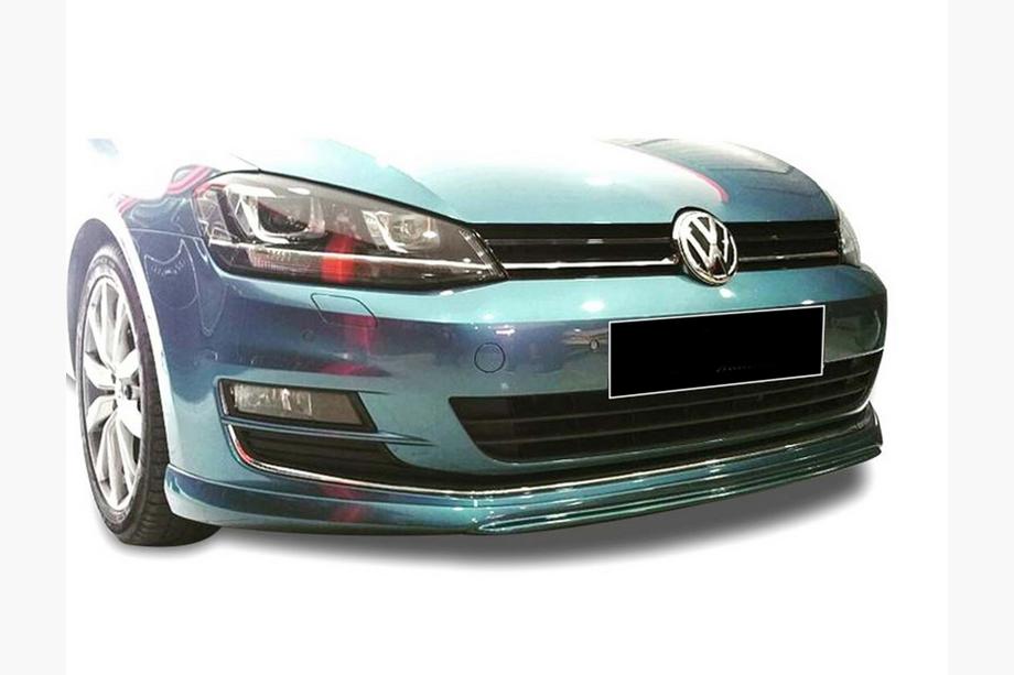Volkswagen Golf 7/E-Golf 2012–2020 Sprednji lip spojler DPT V-2 (za serijski odbijač, 2012-2017, sijajno črna) Fotografija 4