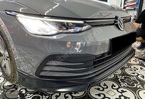 Volkswagen Golf 8 2019– Sprednji lip spojler DPT V-1 (črna sijaj) fotografija 1