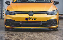 Volkswagen Golf 8 2019– Sprednji lip spojler DPT V-2 (visoki sijaj črna) fotografija 1