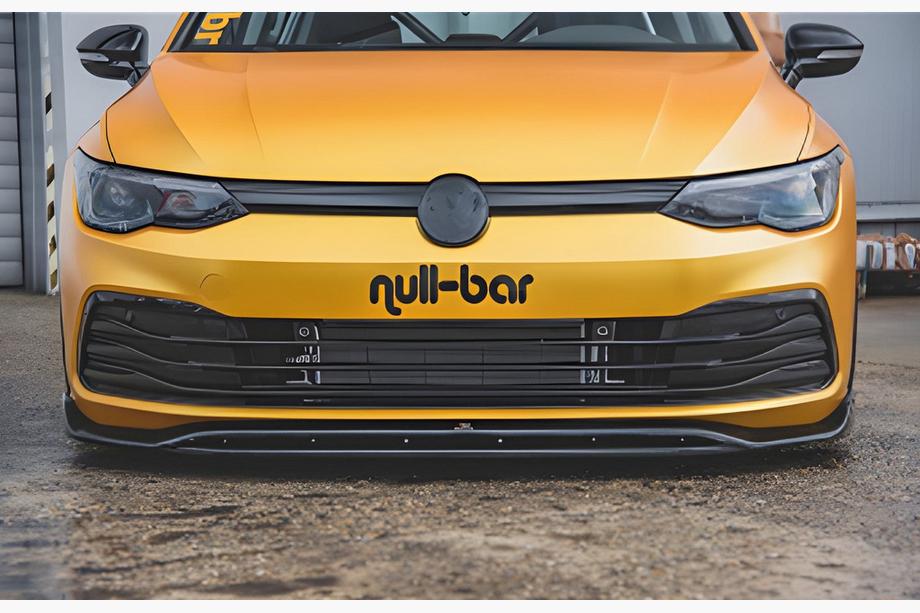 Volkswagen Golf 8 2019– Sprednji lip spojler DPT V-2 (visoki sijaj črna) Image
