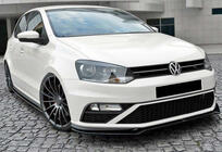 Volkswagen Polo 2010–2017 DPT sprednji lip spojler (za GTI, 2014-2017, sijajno črna) fotografija 2