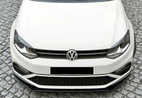 Volkswagen Polo 2010–2017 DPT sprednji lip spojler (za GTI, 2014-2017, sijajno črna) fotografija 4