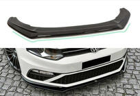 Volkswagen Polo 2010–2017 DPT sprednji lip spojler (za GTI, 2014-2017, sijajno črna) fotografija 1
